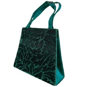 Ivy Green Vintage Velvet Mini Purse